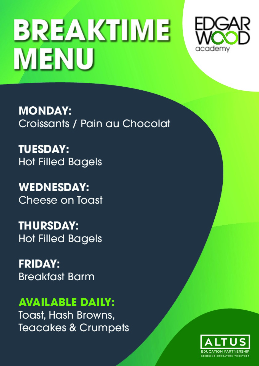 EWA   Breaktime Menu poster