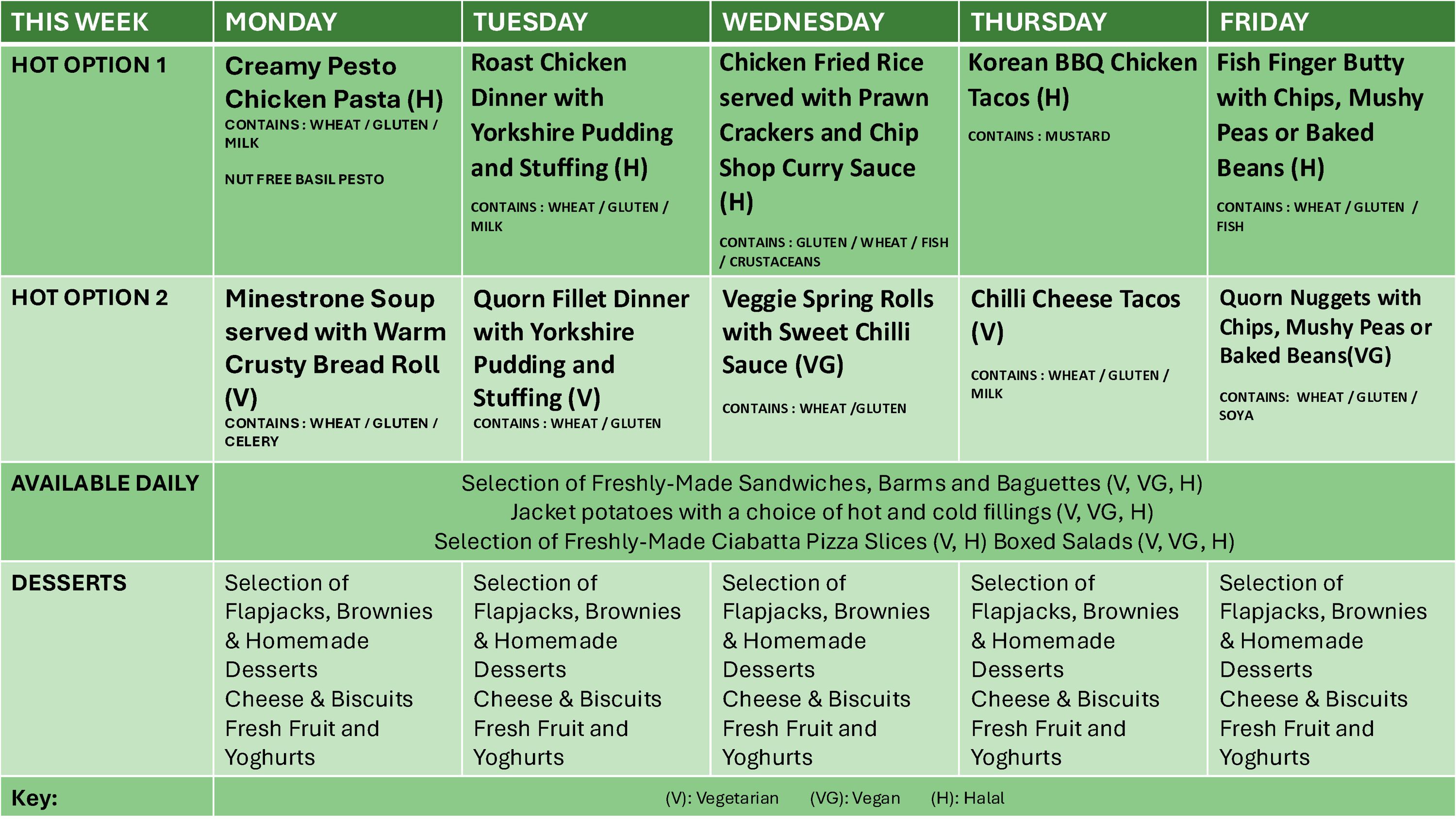 NOV 25 to FEB 26 Menu Page 3